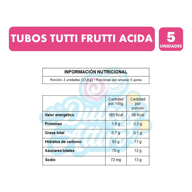 Gomitas Fini Sabor Tutti Frutti Ácida (pack De 5 Unidades)