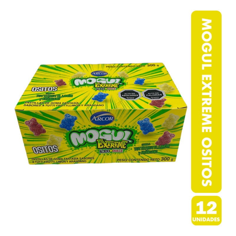 Gomitas Ositos Mogul Extreme Sabores Surtidos(caja Con 12un)