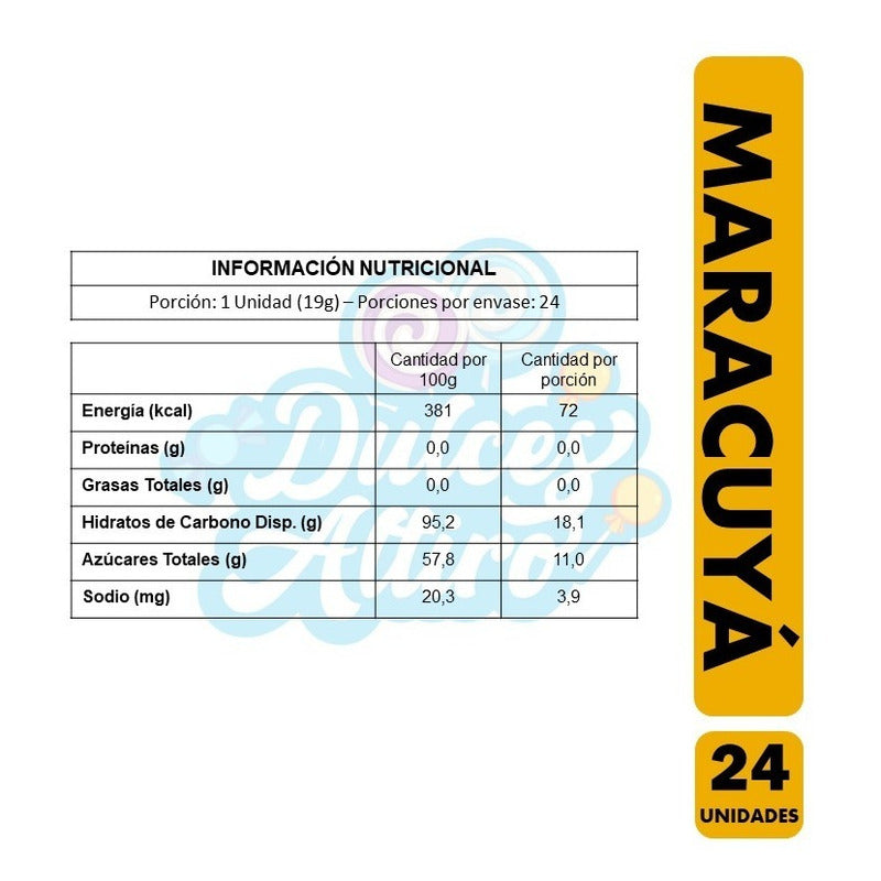 Coyac Bon Bon Bum Sabor Maracuyá - (bolsa Con 24 Unidades).