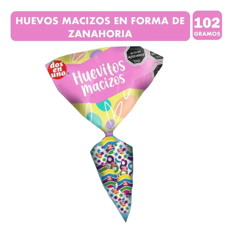 Huevos De Pascua Dos En Uno - Bolsa Zanahoria Con 102 Gramos
