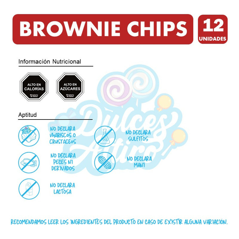 Caja Brownie Chips Nutra Bien (caja Con 12 Unidades)