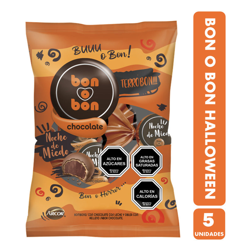 Bon O Bon Sabor Chocolate Halloween (bolsa Con 5 Unidades