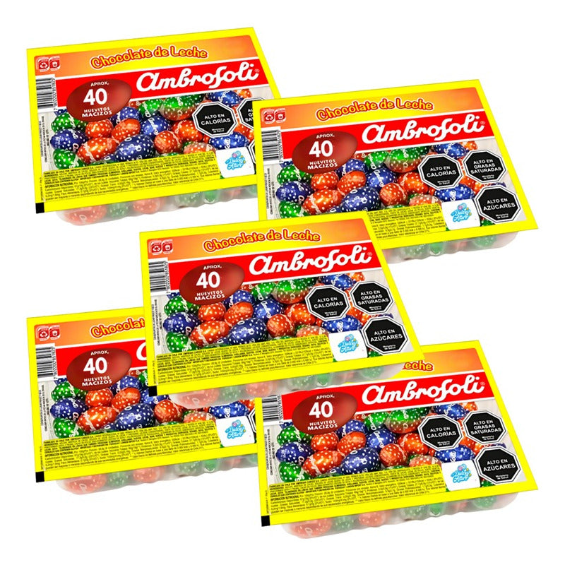 Huevitos De Pascua Bandeja Ambrosoli 40 U Por Mayor(pack 5u)