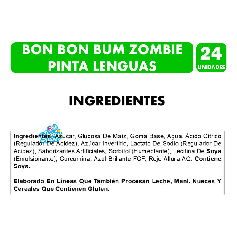Dulces Halloween - Bon Bon Bum Fresa Pinta Boca (bolsa 24 U)
