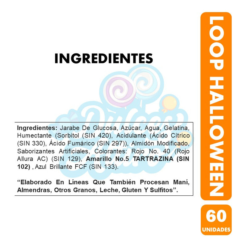 Gomitas Halloween Ambrosoli - Loop Ácidos (bolsa Con 60u)