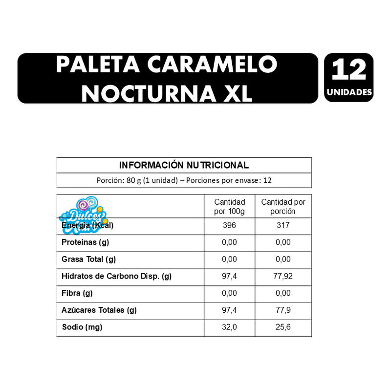 Paleta De Caramelo Xl Especial Halloween (caja 12 Uni)