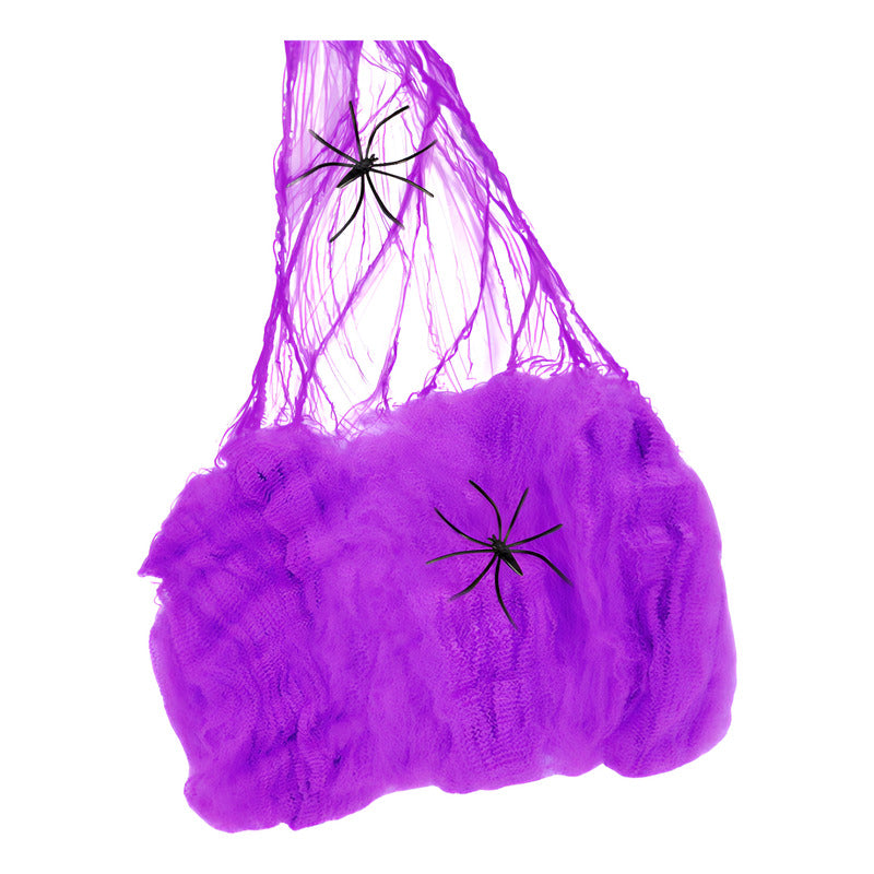 Telaraña Decorativa Morado Especial Halloween (20 Gramos)