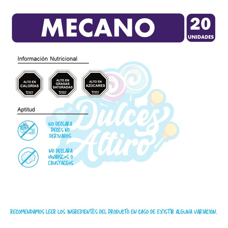 Chocolate Mecano (display De 20 Unidades 27 Gr C/u)