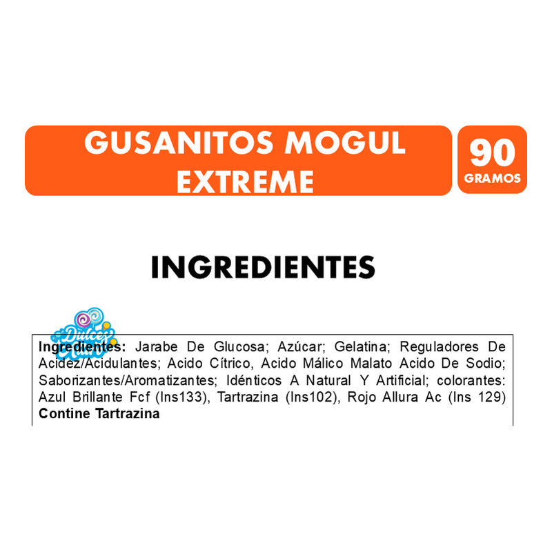 Gusanitos Mogul Extreme Especial Halloween (bolsa Con 90 Gr)