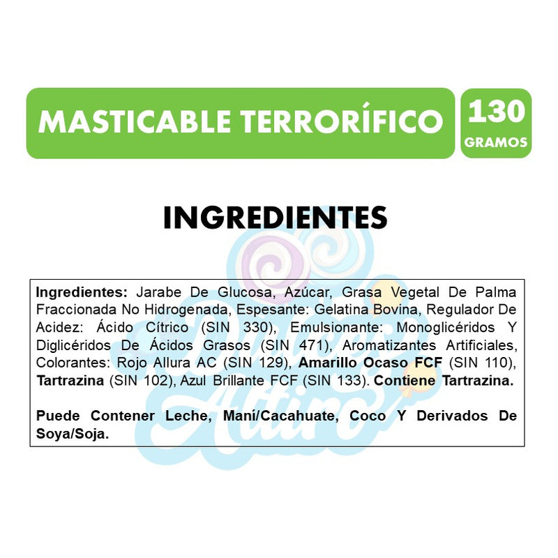 Caramelos Masticables Terrorificos - Halloween (bolsa 130gr)