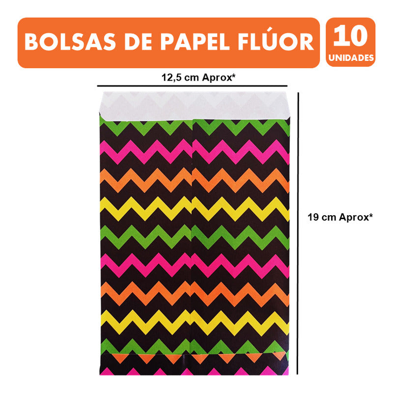 Pack Cumpleaños Color Flúor - Adornos Accesorios Decoración