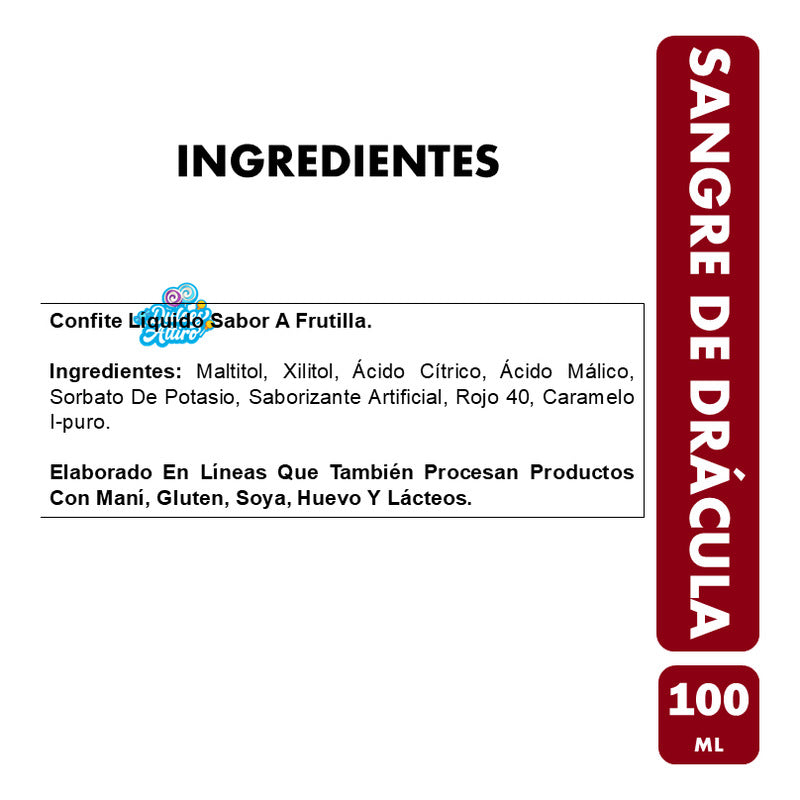 Dulces Para Halloween - Tipo Sangre De Drácula Ácido (1 Uni)