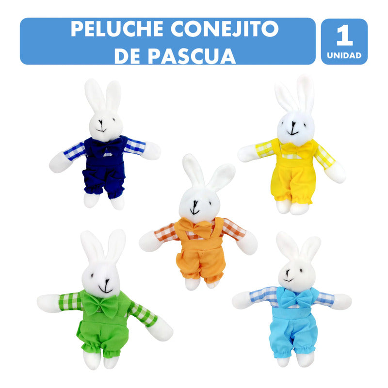 Especial Pascua - Conejito De Peluche 17 Cm Colores Surtidos Surtido