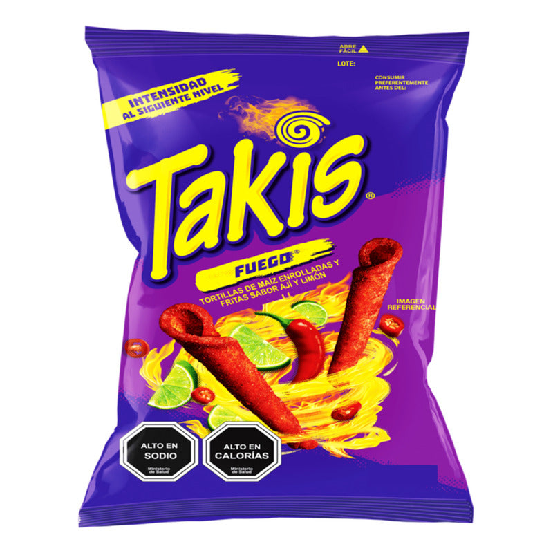 Takis Aji Y Limón - Tortillas De Maíz Fuego (pack Con 3 Un)