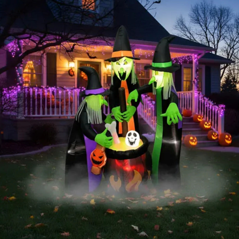 Decoración Gigante Halloween Brujas Inflables Led (180cm) Variados