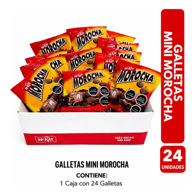 Galletas Mini Morochas Mckay   - Caja Con 24 Unidades