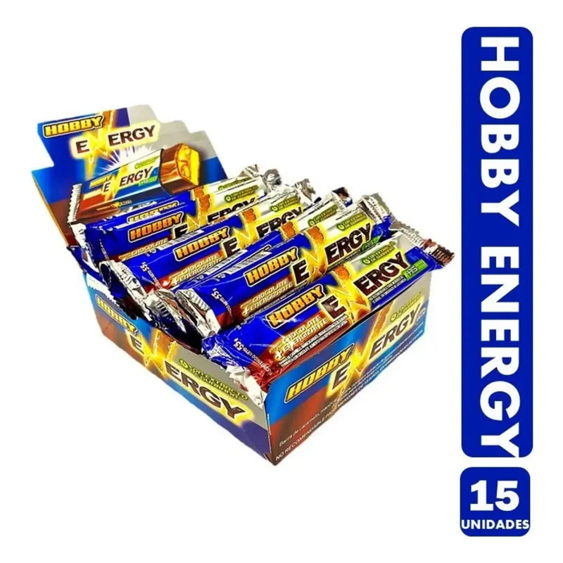 Hobby Energy Maní Y Caramelo - Barra De Chocolate Arcor