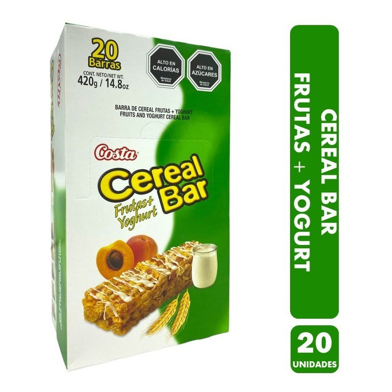 Cereal Bar Frutas+yogurt Display 20 Unidades 21 Gr