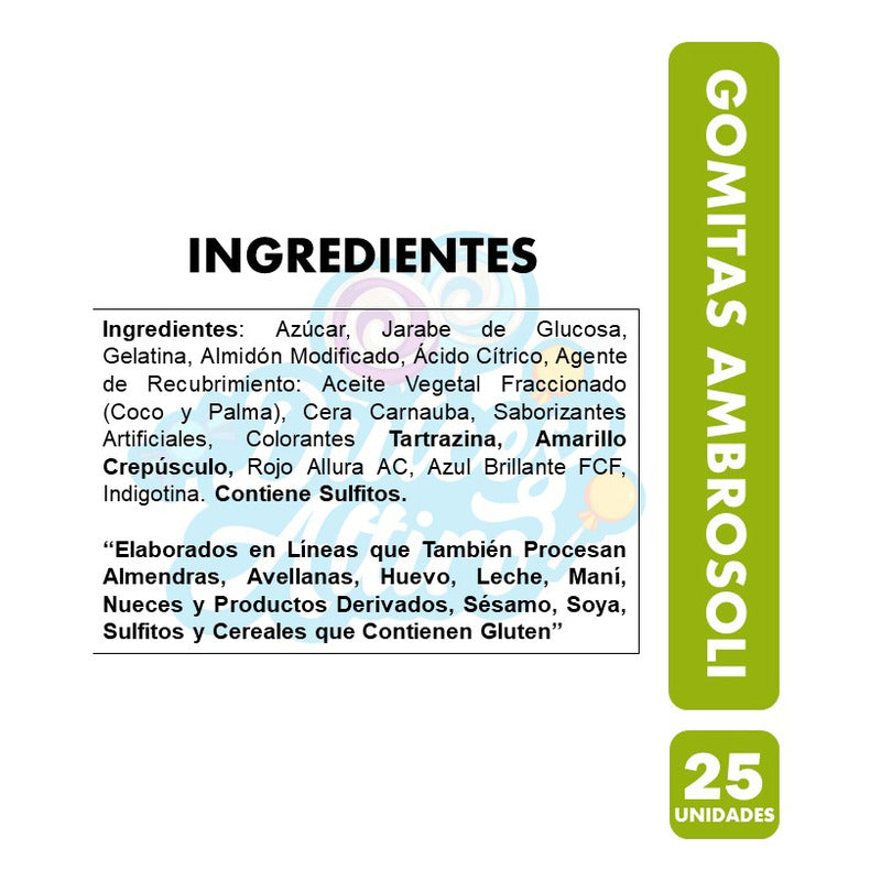 Gomitas Ambrosoli Para Halloween - Calaveras (bolsa Con 25u)