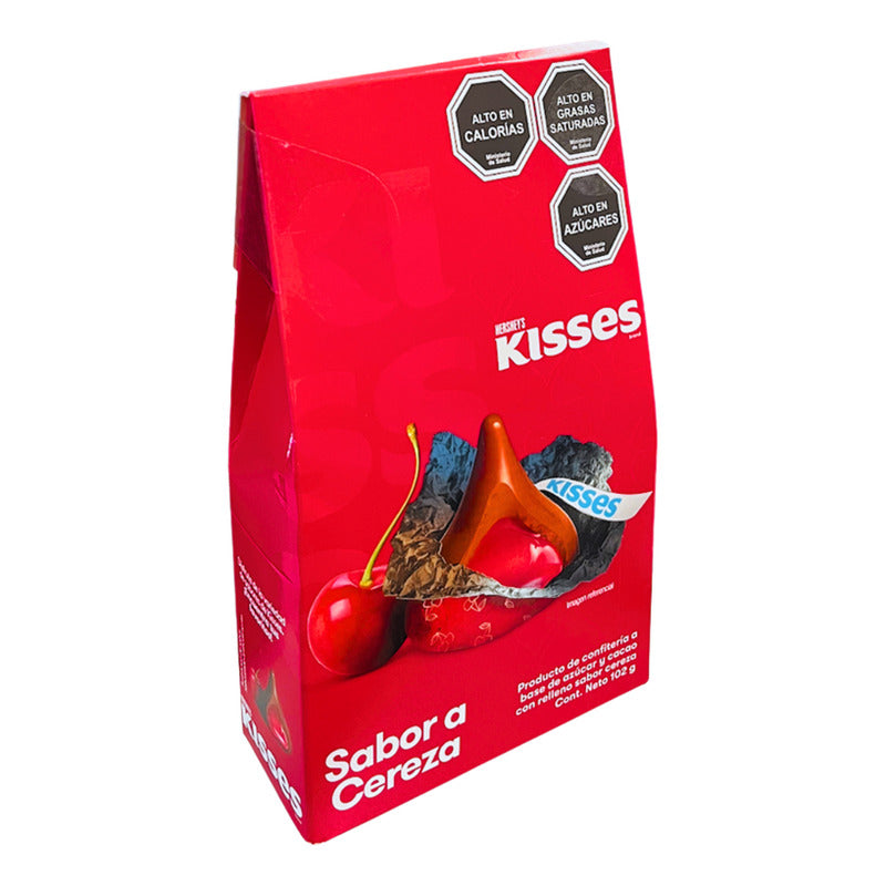 Kisses - Chocolate Con Sabor A Cereza (caja Con 102 Gramos)
