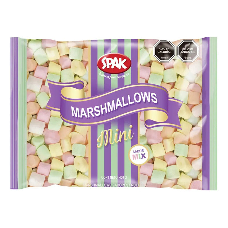 Marshmallows Spak Mini Sabores Frutales (bolsa Con 400g)