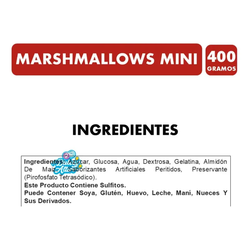 Mini Marshmallow Spak - Sabor Vainilla (bolsa 400 Gramos)