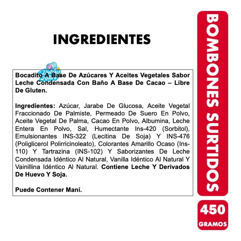 Bombones De Chocolate Sin Gluten Bel Sabores Surtidos