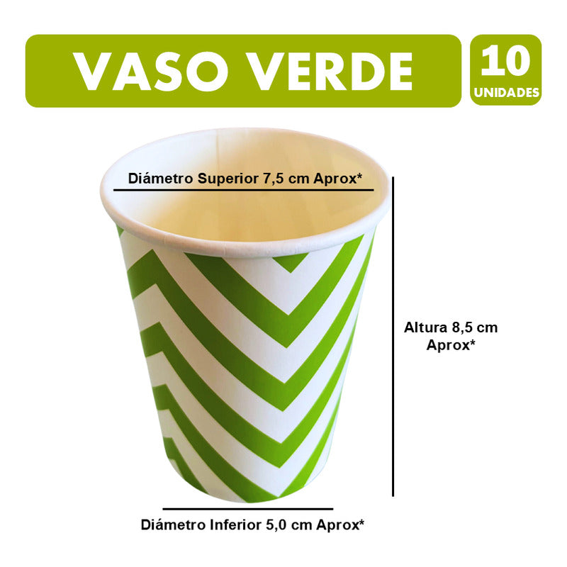 Pack Cumpleaños Color Verde - Adornos Accesorios Decoración