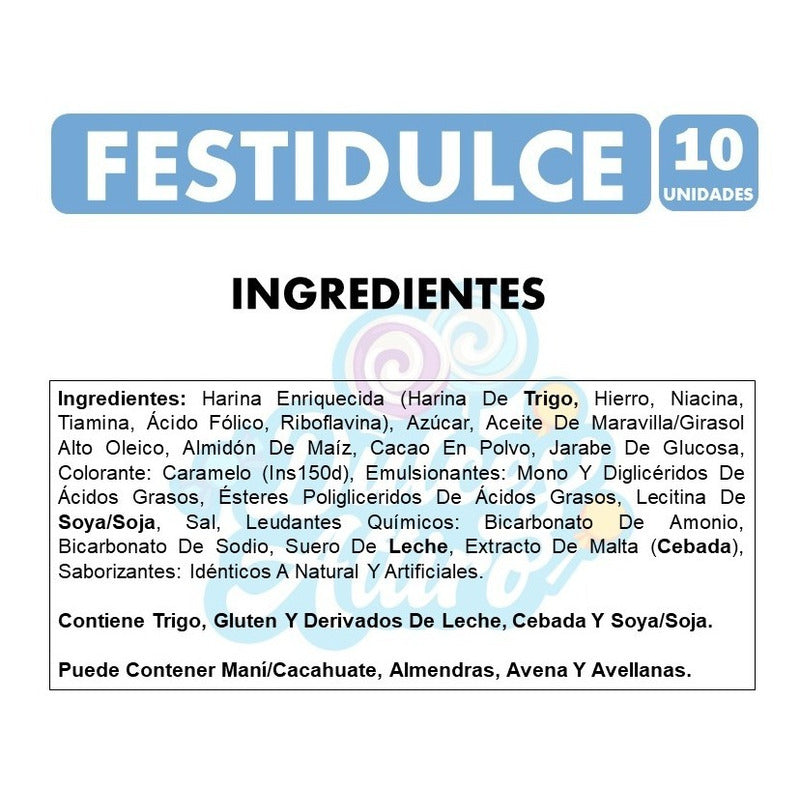 Galletas Festidulce De Arcor Para Colación (pack De 10 Uni)
