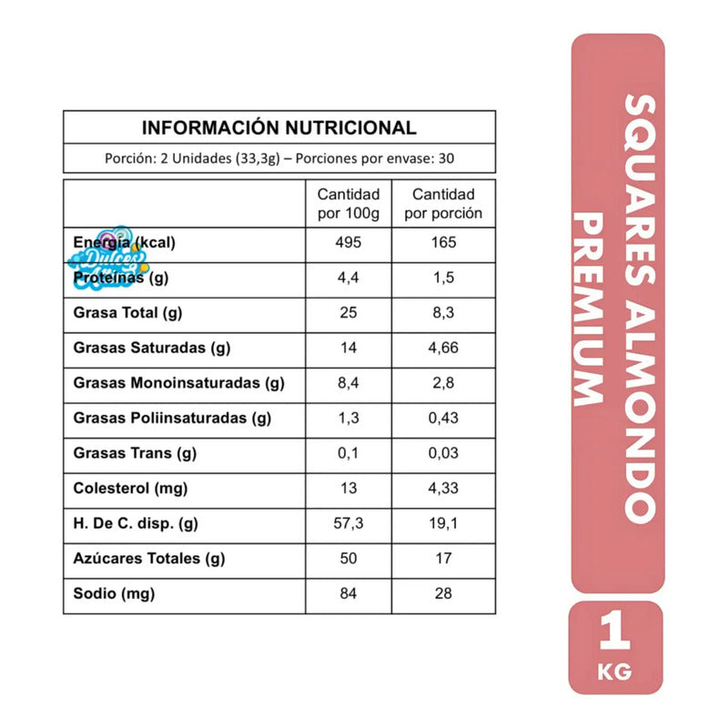 Bombones De Chocolate Almondo Almendra Goplana (1 Kg)