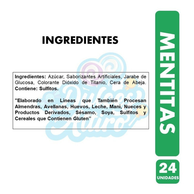 Mentitas Ambrosoli En Sobres (caja Con 24 Unidades)