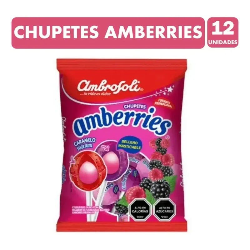 Coyac Amberries Relleno De Chicle De Ambrosoli (12 Uni)