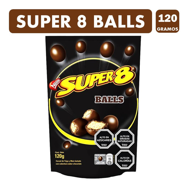 Super 8 Balls - Chocolate De Nestle (contiene 120 Gramos)