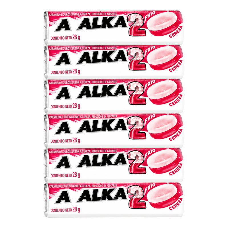Alka 2 Sabor Cereza De Arcor - Caramelos Duros 12 Unidades