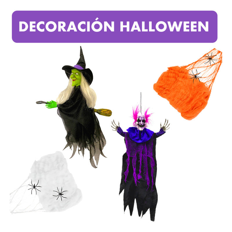 Pack Especial Decoración Colgante Noche De Halloween