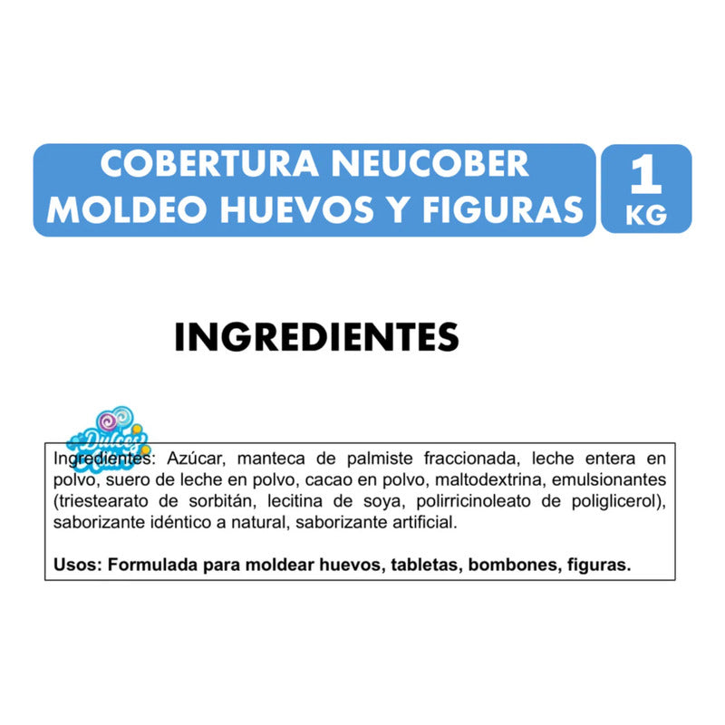 Cobertura De Chocolate Neucober Para Moldeos De Figuras 1 Kg