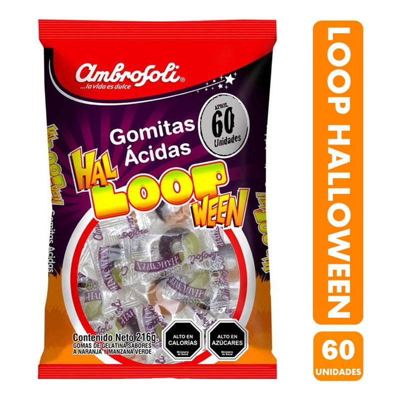 Gomitas Halloween Ambrosoli - Loop Ácidos (bolsa Con 60u)