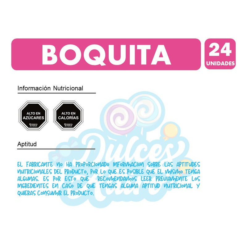 Chupetin  Labios Sabor Cereza - Mabu (bolsa Con 24 Unidades)