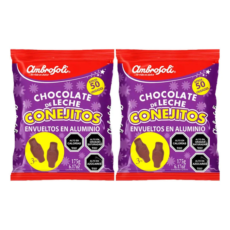 Pack Bolsa Conejitos De Pascua Ambrosoli (2 Unidades)
