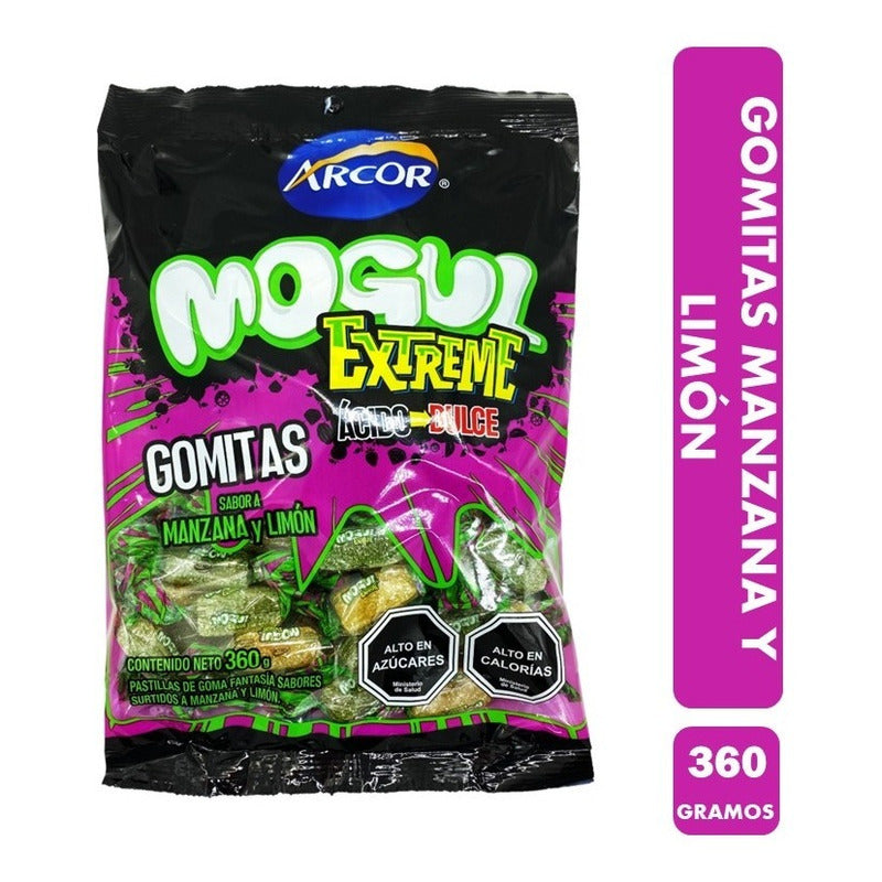 Gomitas Halloween De Manzana Y Limón Mogul Extreme 360gramos