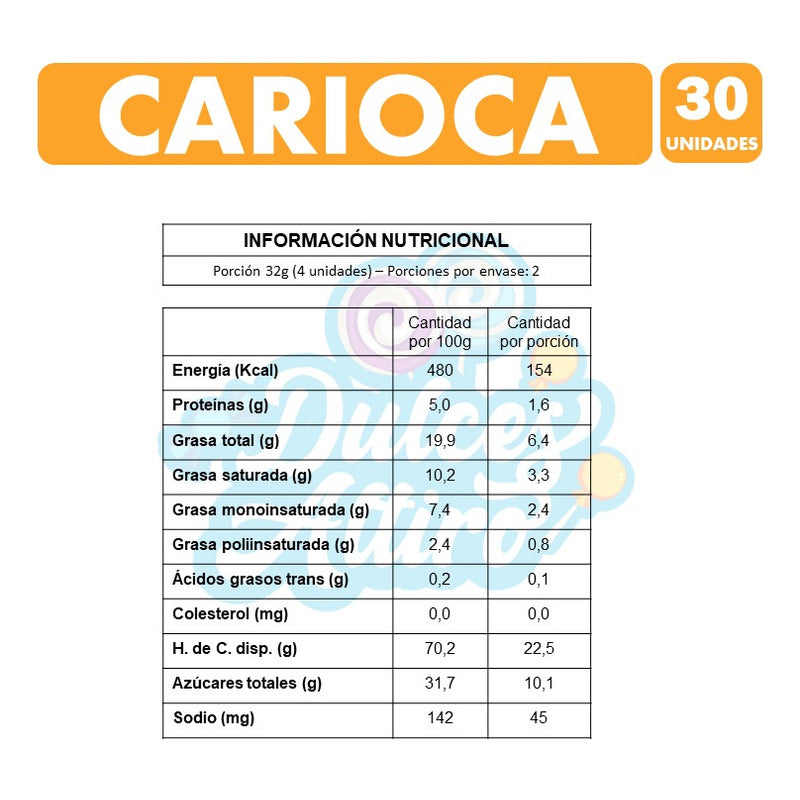 Galletas Carioca Fruna X32