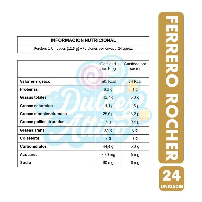 Ferrero Rocher En Caja Acrilica (caja Con 24 Unidades)