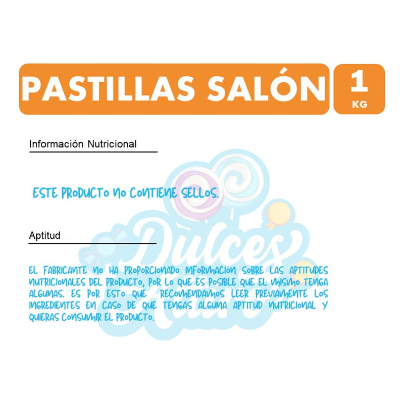 Pastillas De Salón Surtidas (bolsa Con 1 Kilogramo)