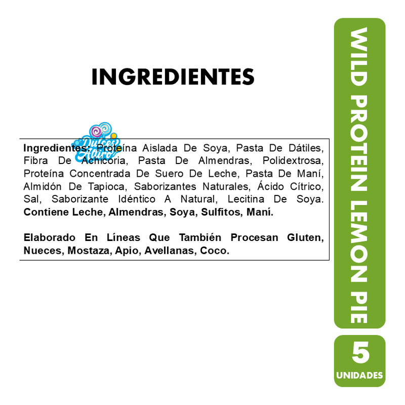 Barrita Wild Protein Lemon Pie - (caja Con 5 Unidades)