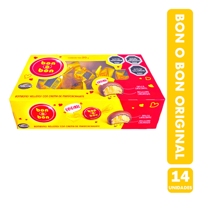 Bon O Bon Sabor Original - Bombones Con Crema De Maní