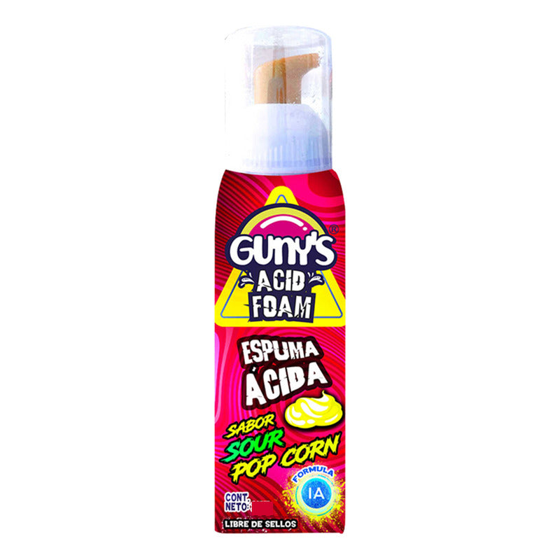Dulces Guny's Espuma Ácida Sabor Pop Corn Sin Azúcar (70ml)