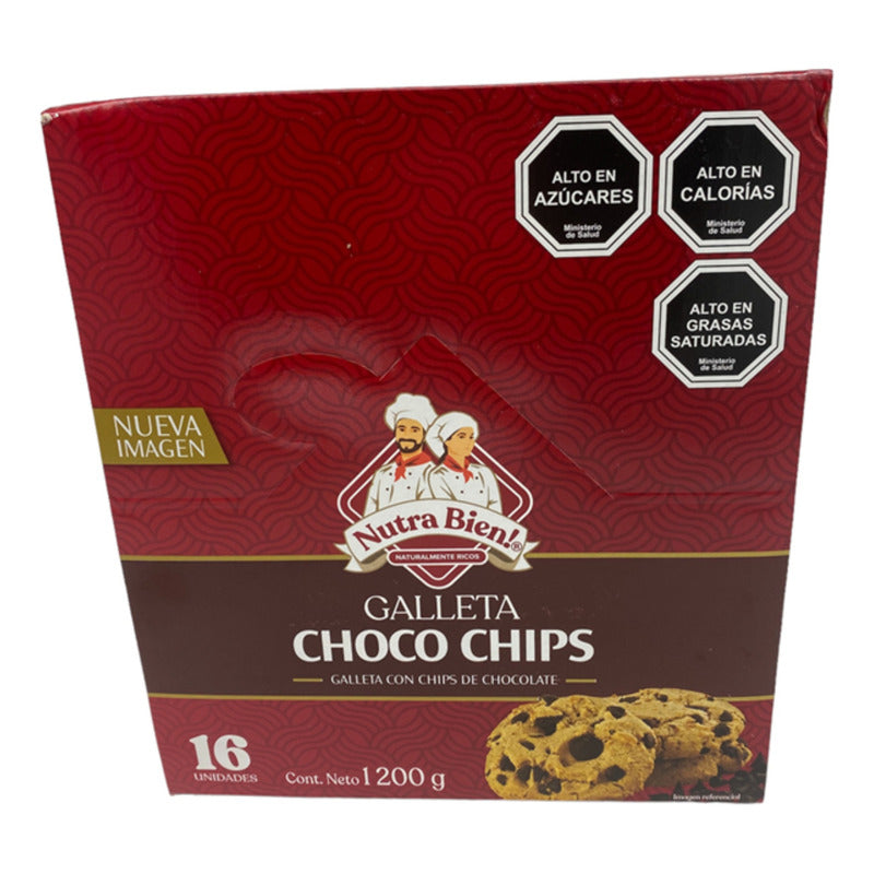 Galleta Chocochips De Chocolate- Nutrabien (caja Con 16 Uni)