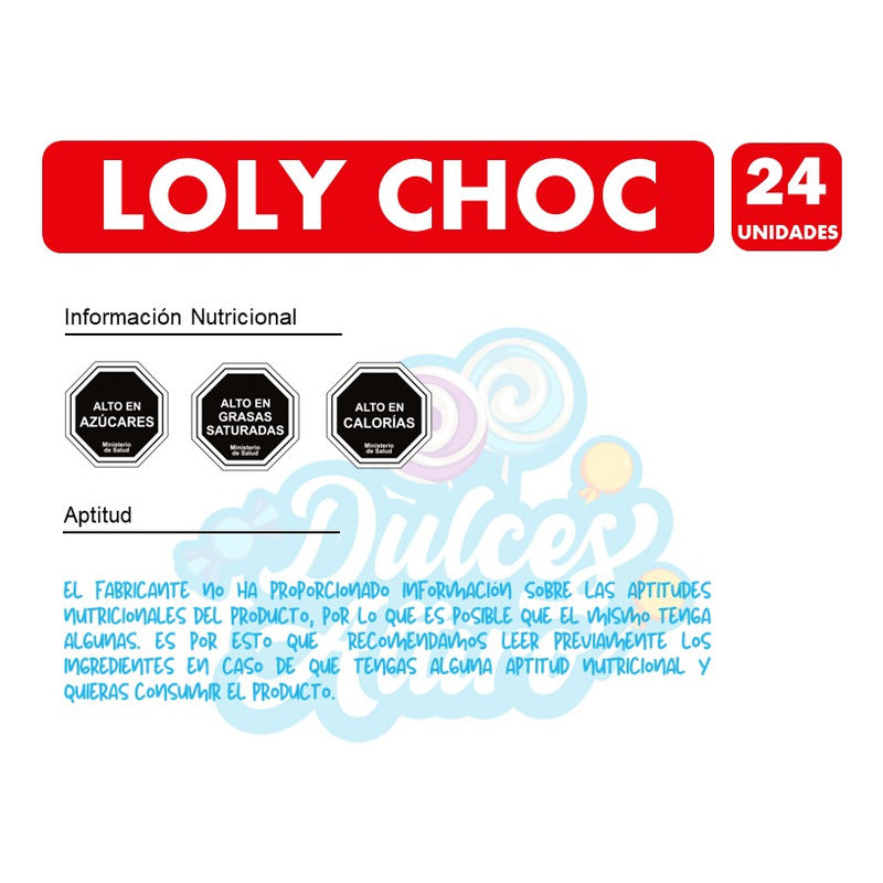 Chocolate Loly Choc (display Con 24 Paletas)