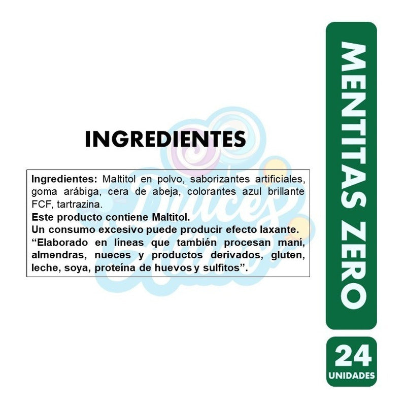 Mentitas Zero De Ambrosoli (caja Con 24 Unidades)