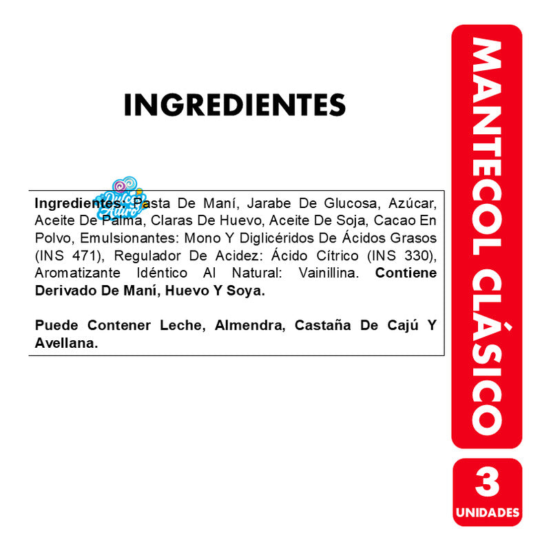 Mantecol Clásico - Sabor Maní Y Cacao Libre De Gluten (x3)